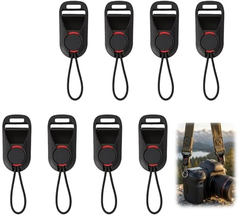 8 PCS Camera Strap Quick Release Clips for Peak Design Anchor Links | Hard Plastic Universal Quick Release Camera Strap Clips Compatible with Peak Design Buckle Connectors