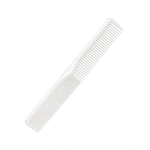 MARRTHH Fine Tooth Hair Comb with Handle, Anti Static Comb, Heat Resistance Especially Designed For Wet Curly Hair Detangling Comb for All Hair Types White (Fine comb)