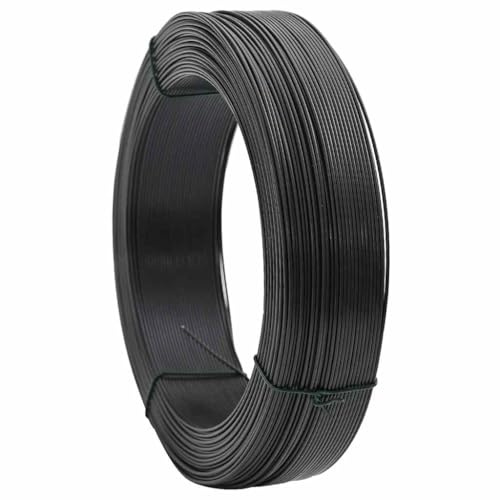 vidaXL Zaun-Bindedraht 250 m 1,6/2,5 mm Stahl Anthrazit