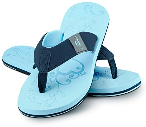Ultrapower Chanclas Flip-On | Zapatos de Playa | Chanclas de Baño y Ducha | Sandalias de Ocio | Zapatos de Sauna, Azul Turquesa, 40 EU