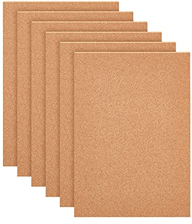 BENECREAT 20 Stück Korkplatten 30x21cm Korkfliesen Korkmatte, 1mm dick | A4 Pinnwand Kork für Wanddekoration, Message Board, Fotowand, Untersetzer, Tischsets (Ohne Selbstklebender Rückseite)