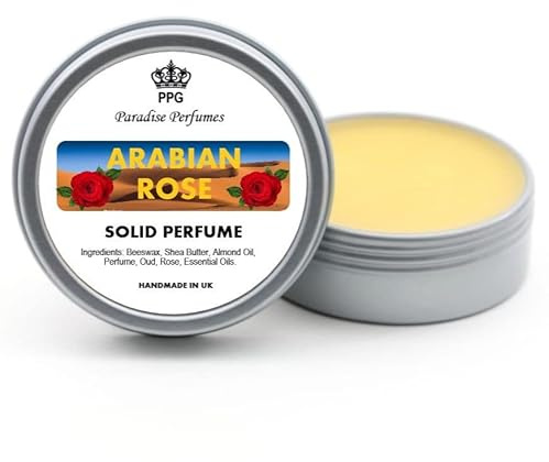 Arabian Rose | Natural Solid Perfume | Fragrance Balm 15ml | Beautiful Scent | Cruelty-Free | Alcohol-Free | PPG | Handmade In UK