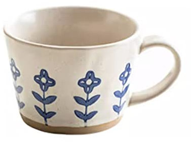 Tazze per tazze Tazza da caffè in ceramica bianca da 13 once for caffè, latte, cioccolata calda, tè, uso quotidiano e decorazione da scrivania adatta for l'uso domestico con uomini donne Tazza di caff