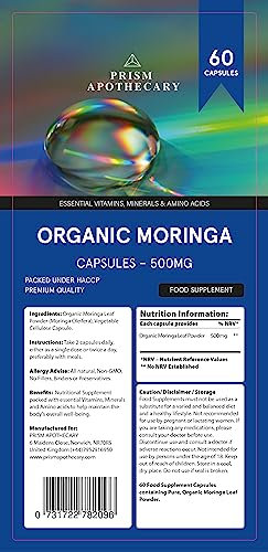 Pure Organic Moringa Olefeira Capsules