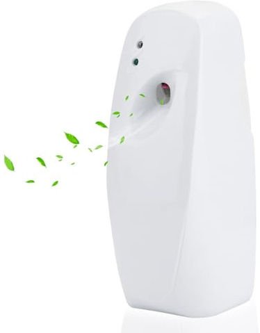 Automatic Air Freshener Automatischer Adjustable Spray Duftspender Weiß | Duftspray mit Lichtsensor,Zeitintervall einstellen 8/15/30min,Wandmontage/Tischaufstellung für Zuhause Büro Badezimmer