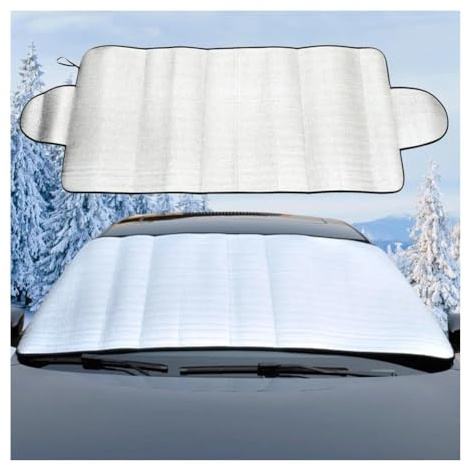 Couverture Pare-Brise Voiture Couverture Neige Universelle Pour Voiture Pare-brise D'hiver Pare-soleil D'extérieur Étanche Anti-gel Protection Automobile Couverture Magnétiques Bâche Pare Brise