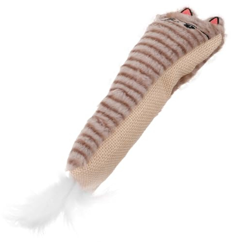 FRCOLOR Katze Kauspielzeug Mit Katzenminze Interaktives Plüschspielzeug Mit Knisterpapier Für Kätzchen Fördert Das Beißen Zahnpflege Für Katzenspaß Und Entspannung