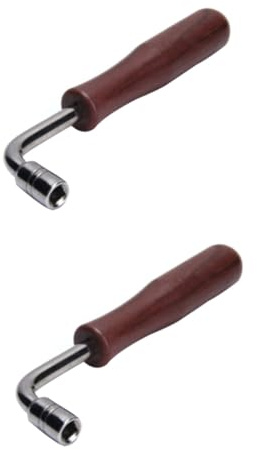 Toyvian 2-teiliges Stimmgerät Zum Stimmen Ihrer Zithersaiten. Einfaches Vierseitiges Stimmwerkzeug. Stabiler Stimmschlüssel Mit Kunststoffschaft Zum Stimmen Von Saiteninstrumenten.