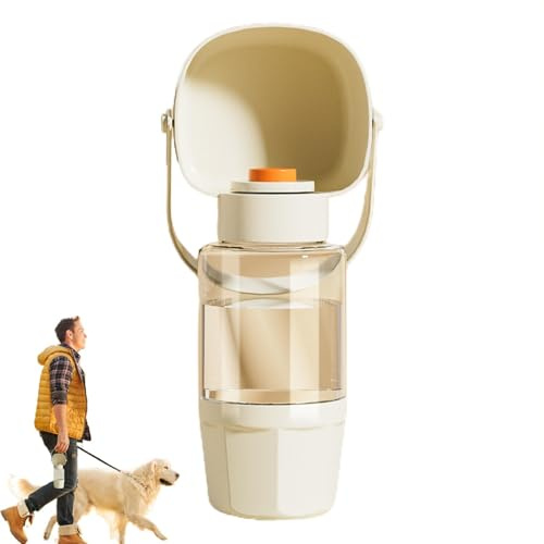 Taza de comida de agua de salida para perros, vasos de exterior para gatos | Botella de agua nutritiva - Vaso antifugas para perros, para caminar, acampar, casa, viajes