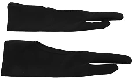 BELLIFFY 4stücke Pack Schwarz Künstlerhandschuhe Für Zeichnen Malen Digitales Tablet Schutzhandschuhe Atmungsaktiv Schweißfest
