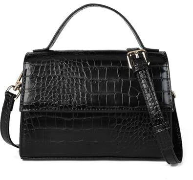AFKOMST Petits sacs besace et sacs à bandoulière pour femmes Sac à main à poignée supérieure avec motif crocodile Sac messager à bandoulière pour femmes Sac fourre-tout étanche pour usage quotidien