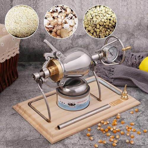 Machine à Pop Corn Chinoise Vintage, Machine à Pop Corn Traditionnelle, Machine à Pop Corn en Acier Inoxydable, Autocuiseur à Pop Corn, pour Les FêTes Famille(500ml)