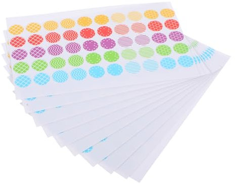 LALAFINA 10blätter Locherverstärkungen Aufkleber Für Papier Mit Stark Haftendem Rücken Für Ordner Kalender Und Bastelarbeiten Einfach Anzuwenden Und Wieder Abzunehmen