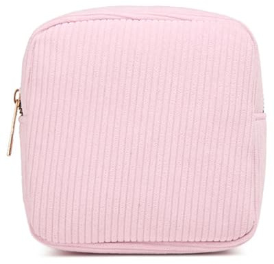 BARRU 1 Stück Aufbewahrungsbeutel - für Damenbindenhalter Mini Clutch Clutch Damen Make-up Beauty Case für Reisen Damenbinden Tasche Mädchen (rosa)
