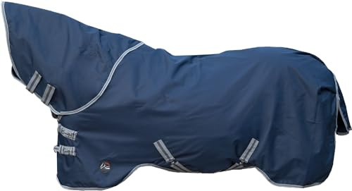 HKM Therma Pro Weidedecke mit abnehmbarem Halsteil, Dunkelblau, 105