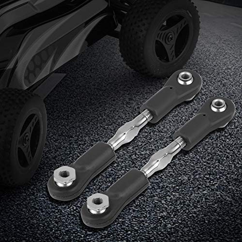 Dilwe RC Steering Rod Set Precise Turnbuckle Linkage Upgrade for ZD 1:8 Model Car, Metal + Plastic, 2pcs, Suitable Replacement Accessory for RC Enthusiasts (Steer pull rod (two sets of 60±4mm))
