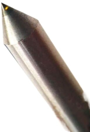 2 Pcs Meilleure Fraise À Graver, Pointe Diamant CNC, Outil De Gravure Métal Pierre, 3.175 Mm 3mm Diamant, Produits Durables(3.175 X L50 X 60)