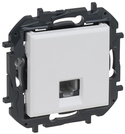 LEGRAND Presa RJ11 componibile da incasso, Gamma Niloé Step, Bianco, 398253B