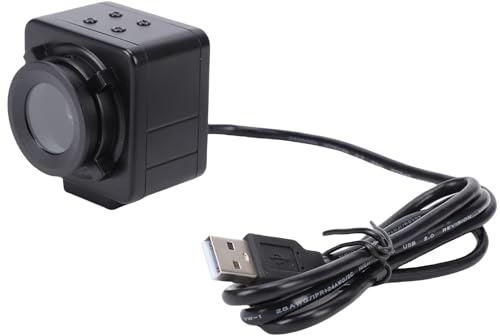 Plyisty Webcam USB 4K, Capteur Ultra HD 1/1,56 Pouces 50MP, Résolution jusqu'à 8160x6120, Technologie Avancée de L'autofocus, Alliage en Aluminium, Capteur CMOS IMX766