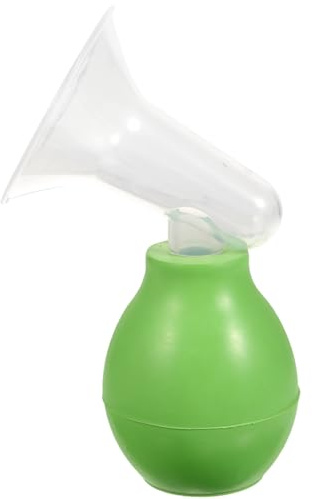 UPKOCH Extractor de leche manual para madres lactantes, colector de leche de mano con brida verde, libre para extraer leche materna en casa y viajes