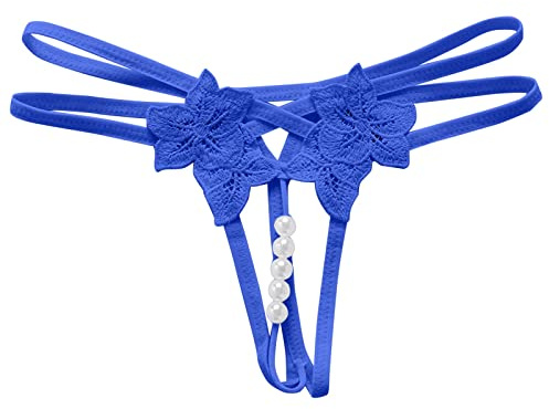 Genérico Tanga Abierto de Encaje Braguitas Mujer Bragas de Bikini para Mujer Ouvert Talla Grande Bragas Tangas Feos Ropa Interior Sexy Ropa Interior con Abertura Bikini Thong Lencería