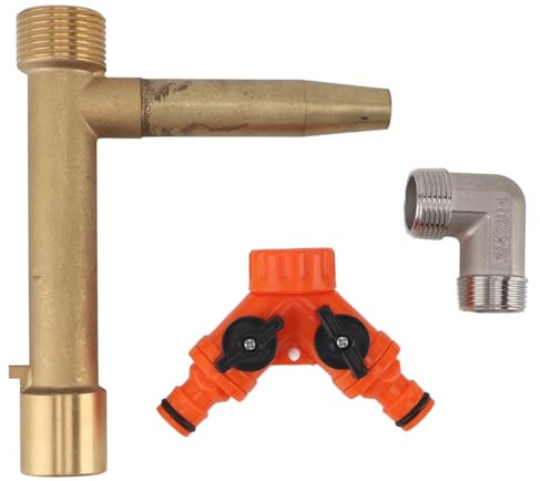 Quick Water Intake Valve Key Brass Quick Coupler Valve G1 Male Thread Hose for Underground Irrigation Garden Sprinkler System Durable Brass Plastic Construction