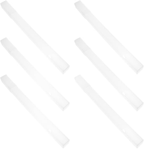 SUPVOX Soporte para Brochetas de Barbacoa Portátil 6 Piezas Tubo Transparente de 35,5 X 3 Cm Contenedor a Prueba de Polvo de PP para Picnic Camping y Parrilla al Aire Libre