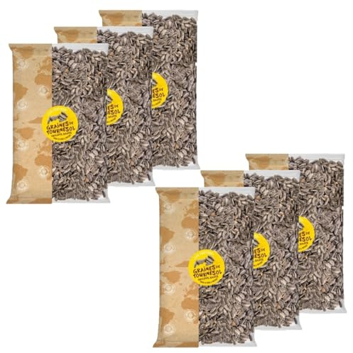 Lot 6x Graines de tournesol grillées salées - Paquet 500g