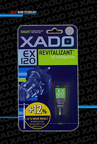 XADO Additiv EX120 für Schaltgetriebe - 9ml Getriebeöl Additiv für Reparatur, Verschleißschutz, Geräuschreduzierung, Kraftstoffeinsparung, Differential und Schalt Getriebe – Optimiert Getriebeöl