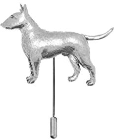 D23 Bull Terrier inglés hecho con fino peltre inglés en un lazo palo sombrero bufanda collar abrigo por CreatedByJake