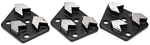 Trapezoidale Diamant Schleifscheiben für Beton, 3 Stück, Trapez Diamantschleifer, Solide Dicke Schleifschuhe