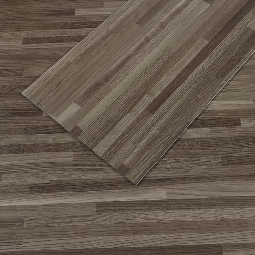 VEELIKE Spesso Piastrelle Adesive Pavimento Effetto Legno Brunastro Vintage 1.8mm 90cm×15cm 16 Pezzi Mattonelle Adesive Cucina Pavimento in PVC Effetto Legno Marrone Adesivi per Piastrelle Pavimento