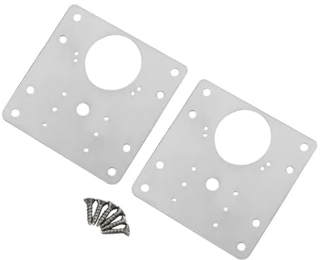 Scharnier-Reparaturplatten-beständiges Edelstahl-Möbelmontage-Platten-Schranktürscharniere-Reparatur-Festplatten-Montagewerkzeug (Color : 2 piece set)