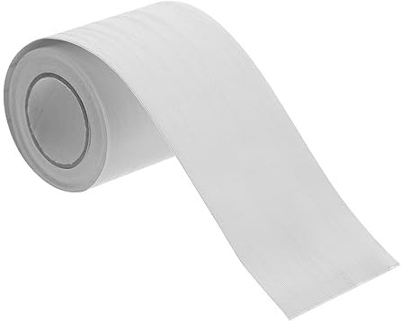 Uonlytech Flexible Selbstklebende Sockelleiste 5m Abziehbar Und Aufklebbare Wandsockelleiste Flexible Pvc Leiste in Weiß 5cm Hoch Für Wand Und Bodenecken Innen Und Außenbereich