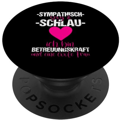 Pflegekraft Betreuerin Frauen Pflegerin Betreuungskraft Herz PopSockets mit austauschbarem PopGrip