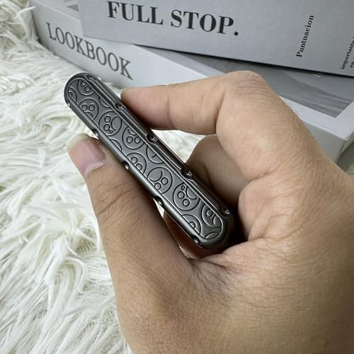 T-Conceal Edc Fidget Slider Fidget Toy Vuxen Stressavlastning Metall Rotation Push Pull ADHD Rekreation Fidget Leksak Taktil Myntfritter