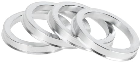 INFINAUTO Anelli Centrici per Mozzo, 58.1mm ID a 73.1mm OD Anelli in Lega di Alluminio per Mozzo Ruota del Veicolo, 4 Pezzi | Colore Tono Argento, Diametro Interno 58.1mm, Diametro Esterno 73.1mm, Per Veicoli Con Mozzo 58.1mm E Foro Ruota 73.1mm