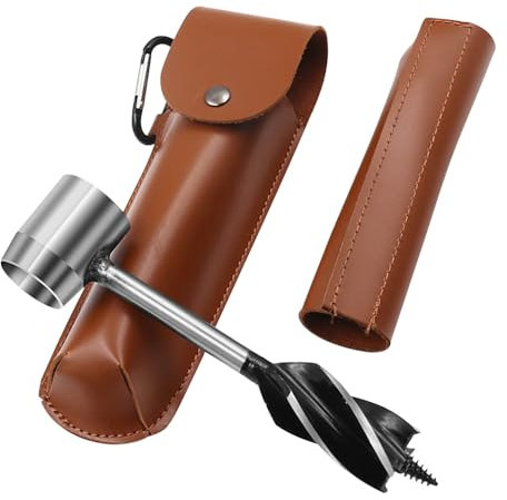 yotutun Trapano a Mano per Legno Bushcraft, Trivella a Mano per la Lavorazione del Legno Set di Punte a Coclea Manuale Trivella De Sopravvivenza Mano per Avventura della Giungla Campeggio