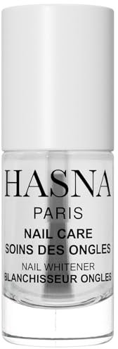 HASNA PARIS - Vernis à Ongles Soin - réparateur ongles - Renforce et répare vos ongles - Enrichi à l'huile d'Argan- Facile à appliqué - 6ml (BLANCHISSEUR)