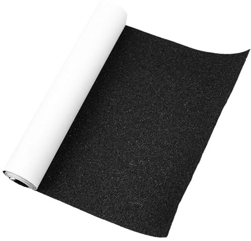 KMKANPO Skateboard Griptape, Anti-Luftblasen, Langes Selbstklebendes Aufkleber, Skateboard-Zubehör, 81cm*21cm, Schwarz