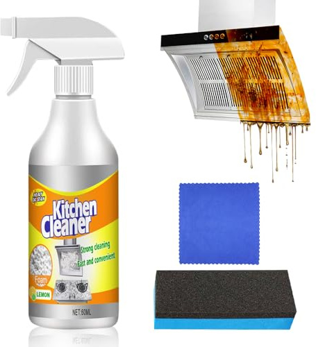Küchenschaumreiniger, Foam Cleaner Schäumender Schwerölfleckenreiniger, Schaumreiniger Allzweck Schaumreiniger, Foam Cleaner Reinigungsspray für Küche, Backofen (1, 1 Pcs)