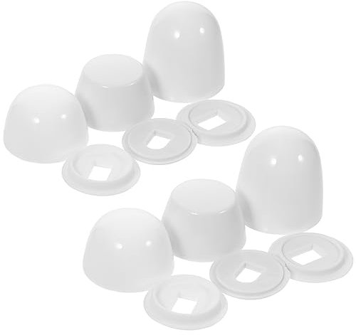 jojofuny 2 Sets Schrauben Dekorative Abdeckung Toiletten Ersatzteile Toiletten Schraubenabdeckungen schüssel Schraubenkappen Universelle Schraubenkappen