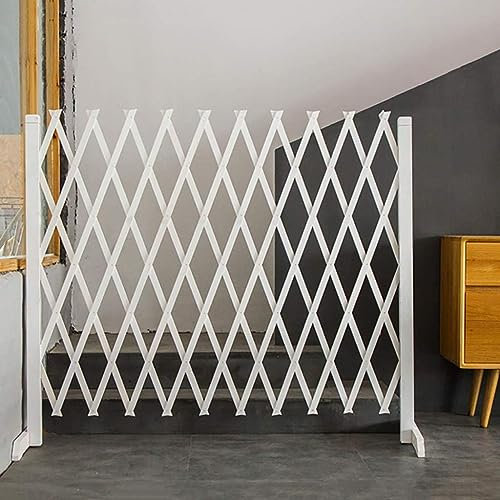 Recinzione Decorativa da Giardino, Recinzione in Legno, Ringhiera Telescopica, Decorazione A Griglia, Recinzione per Animali Domestici, Porta di Sicurezza, Recinzione da Giardino Esterna, Recinzione