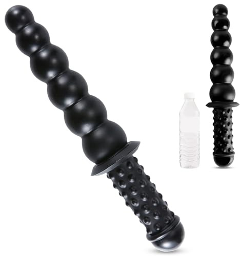 AMZII 350mm Analkugeln mit 6 Anal Beads,Diloschwanz Analplug Analdilos(XXL) | Anal Plug Anal Dildo mit Griff,Analplug für Frauen Männer,Anal Kugeln Anal Kette Buttplug Dildos Butt Plug Riesen Dildo