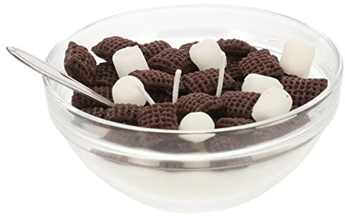 Beaupretty Aromatherapy Cereal Candle Bowl Realistic Pretend Food Model for Home Decor Soy Wax Gentle Candlelight for Festivals and Photography Props