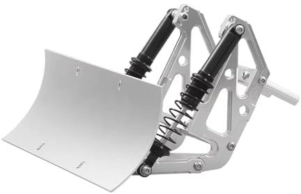 QOAKSDY RC Teile Kompatibel Mit Axial Für SCX10 90046 03007 TRX4 Für TRX6 Für RGT 86100 Schneepflug Metall Schneeschaufel Für 1/10 RC Crawler Auto
