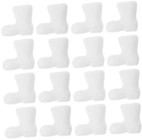Beaupretty 24Pcs Mini Santa Boots Plastic Christmas Decorations Cute Miniature Shoes for Dollhouse Ornaments Xmas Props Festive Craft Accessories for Holiday Parties