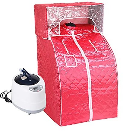 Ryanong Sauna de vapor portátil para spa, generador de vapor con control remoto en pantalla, cubierta de aislamiento de 5 capas, sauna de vapor para relajación terapéutica y desintoxicación en casa