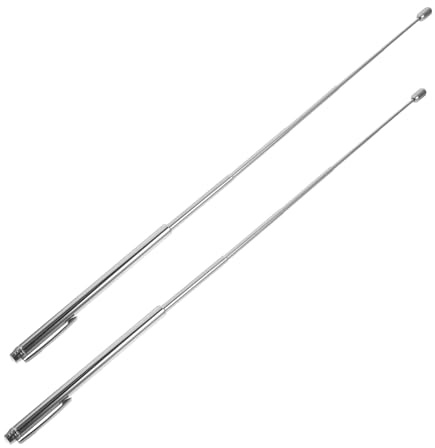 SHINEOFI Lot De 2 Baguettes De Sourcier De Détection De Métaux Longues Argentées