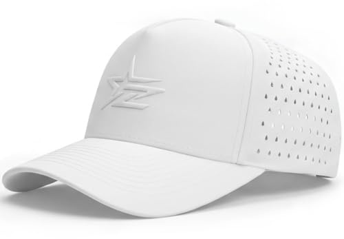 2THESTARS Men Quick Dry Water Resistant Mesh Snapback Baseball Cap Adjustable Hat 22–23.6(56–60cm) for Golf Running Workout